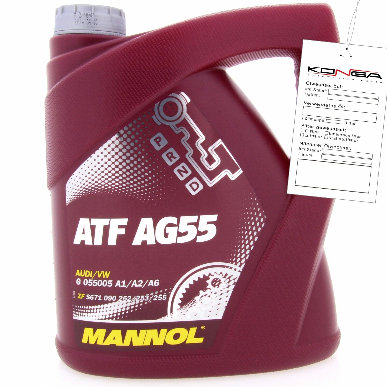 4 Liter MANNOL ATF AG55 Getriebeöl Automatikgetriebe Öl 4036021403069