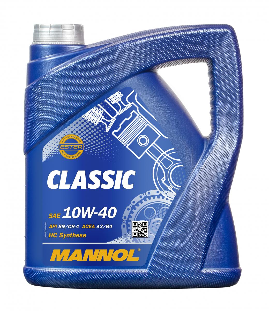 4 Liter MANNOL Classic 10W-40 API SN/CH-4 Motoröl 10W40 4036021404202