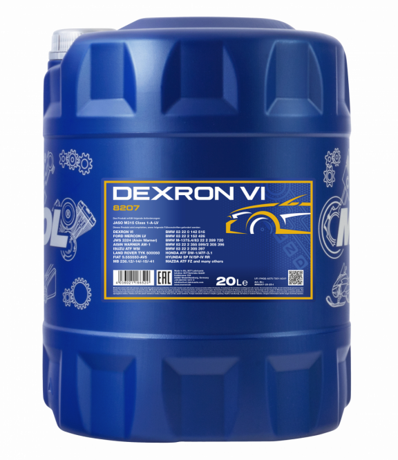 80 Liter MANNOL Dexron VI Getriebeöl Automatikgetriebe Öl 4036021166520