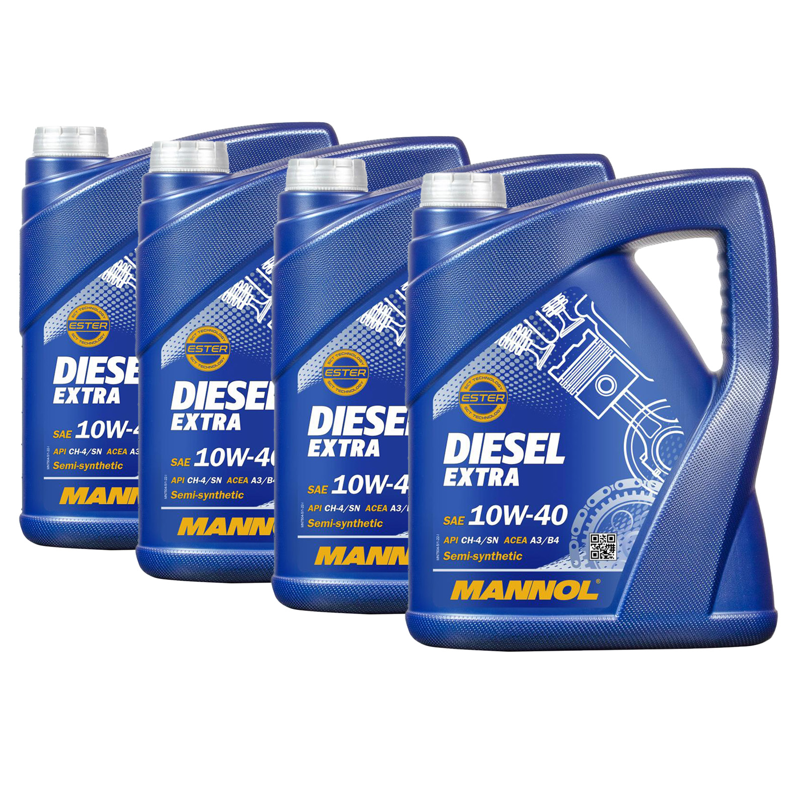 20 Liter (4x5) MANNOL Diesel Extra 10W-40 API CH-4 SL Motoröl 10W40 20 Liter (4x5) MANNOL Diesel Extra 10W-40 API CH-4 SL Motoröl 10W40