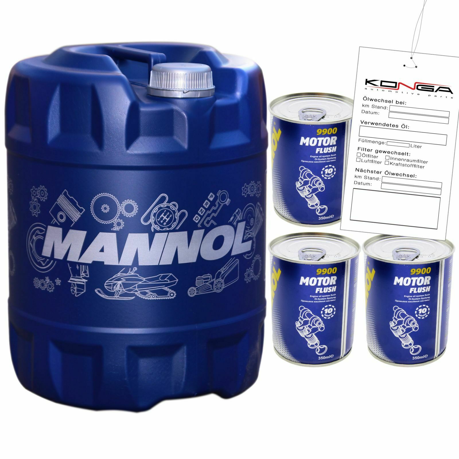 20 L MANNOL 7501 Classic 10W-40 Motoröl ACEA A3/B4 MB 229.1 + 4x Motorflush 9900