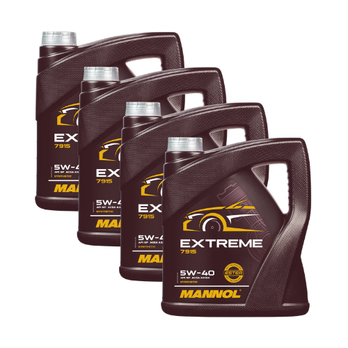 20 Liter (4x5) MANNOL Extreme 5W-40 API SN CH-4 Motoröl 5W40 4036021525518
