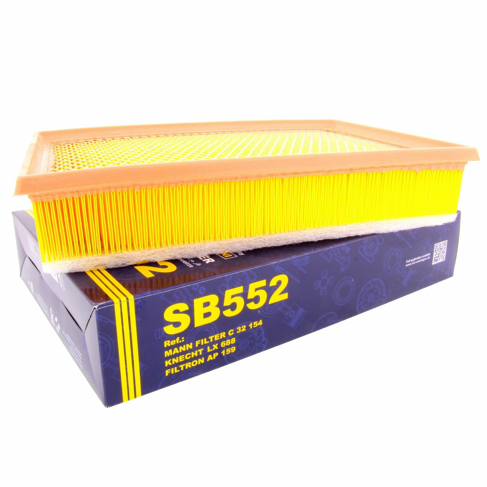 SCT Luftfilter SB552 Motorfilter Servicefilter Ersatzfilter passend für Ford Seat VW