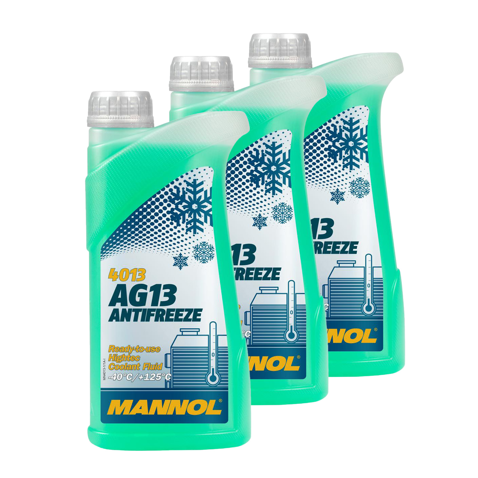 3 Liter (3x1) MANNOL hightech Antifreeze AG13 Frostschutz Fertiggemisch grün -40°C G13