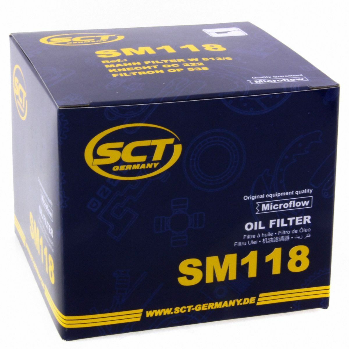 SCT Ölfilter SM118 Filter Motorfilter Servicefilter Anschraubfilter passend für Alfa Romeo Dacia Renault Nissan