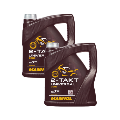 8 Liter (2x4) MANNOL 2-Takt Universal 7205 API TC JASO FB ISO L-EGB Motorradöl