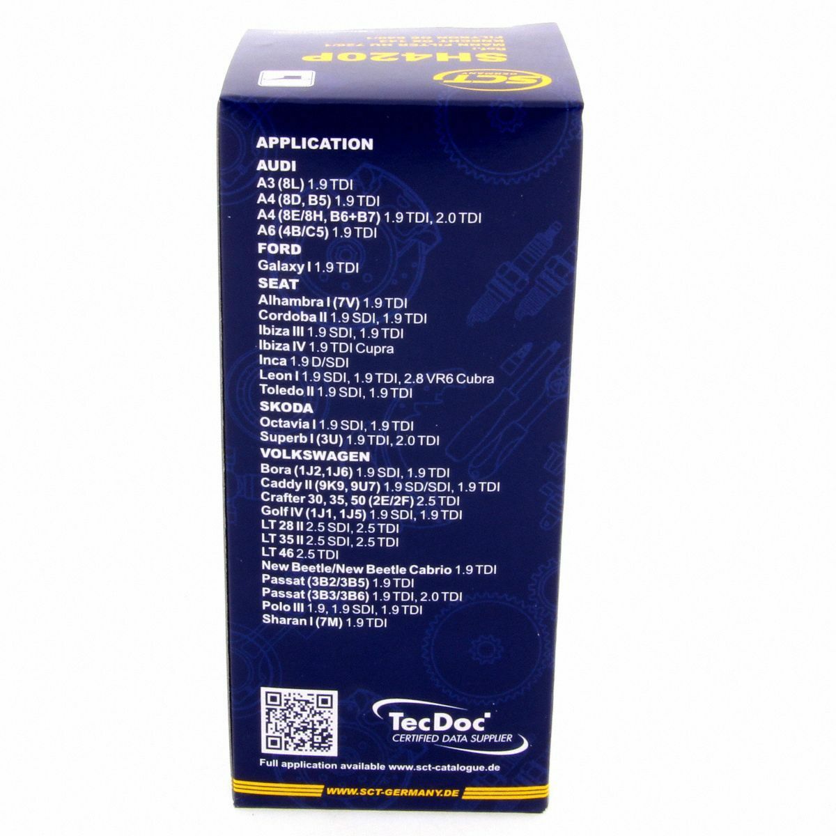 SCT Ölfilter SH420P Filter Motorfilter Servicefilter Patronenfilter Audi Seat Skoda VW