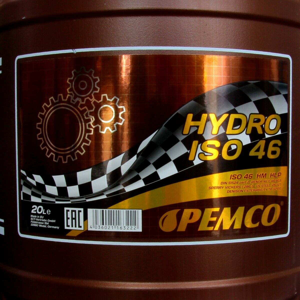 40 Liter PEMCO Hydro ISO 46 Hydrauliköl HLP 46 DIN 51524 DENISON HF AFNOR 48600