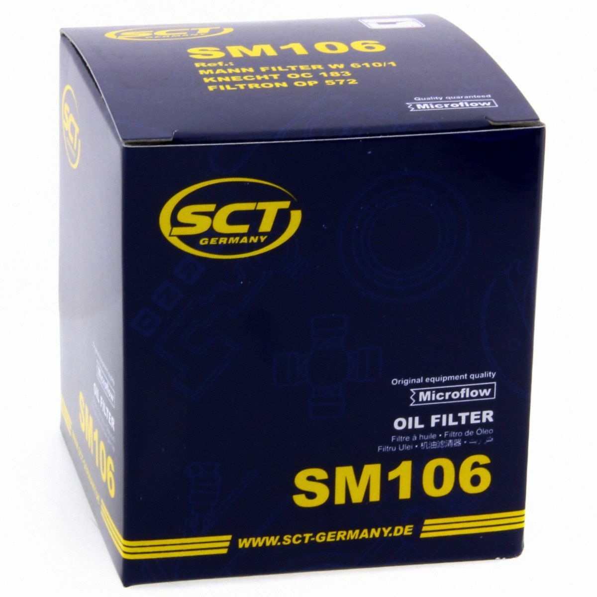 SCT Ölfilter SM106 Filter Motorfilter Servicefilter Anschraubfilter Daihatsu passend für Suzuki Toyota