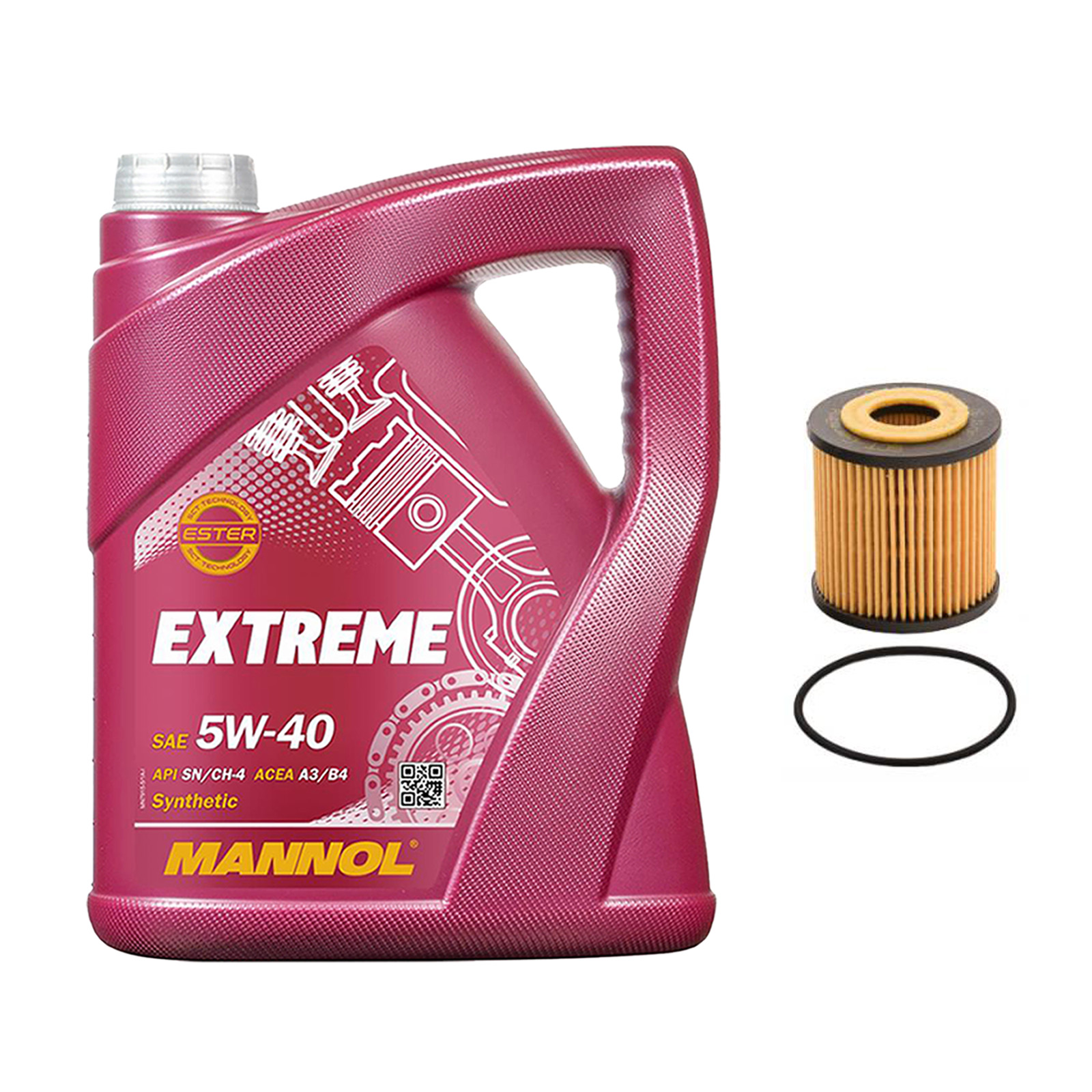Inspektionskit MANNOL Extreme 5W-40 passend für Smart Fortwo Coupe 0.8 CDI Cabrio