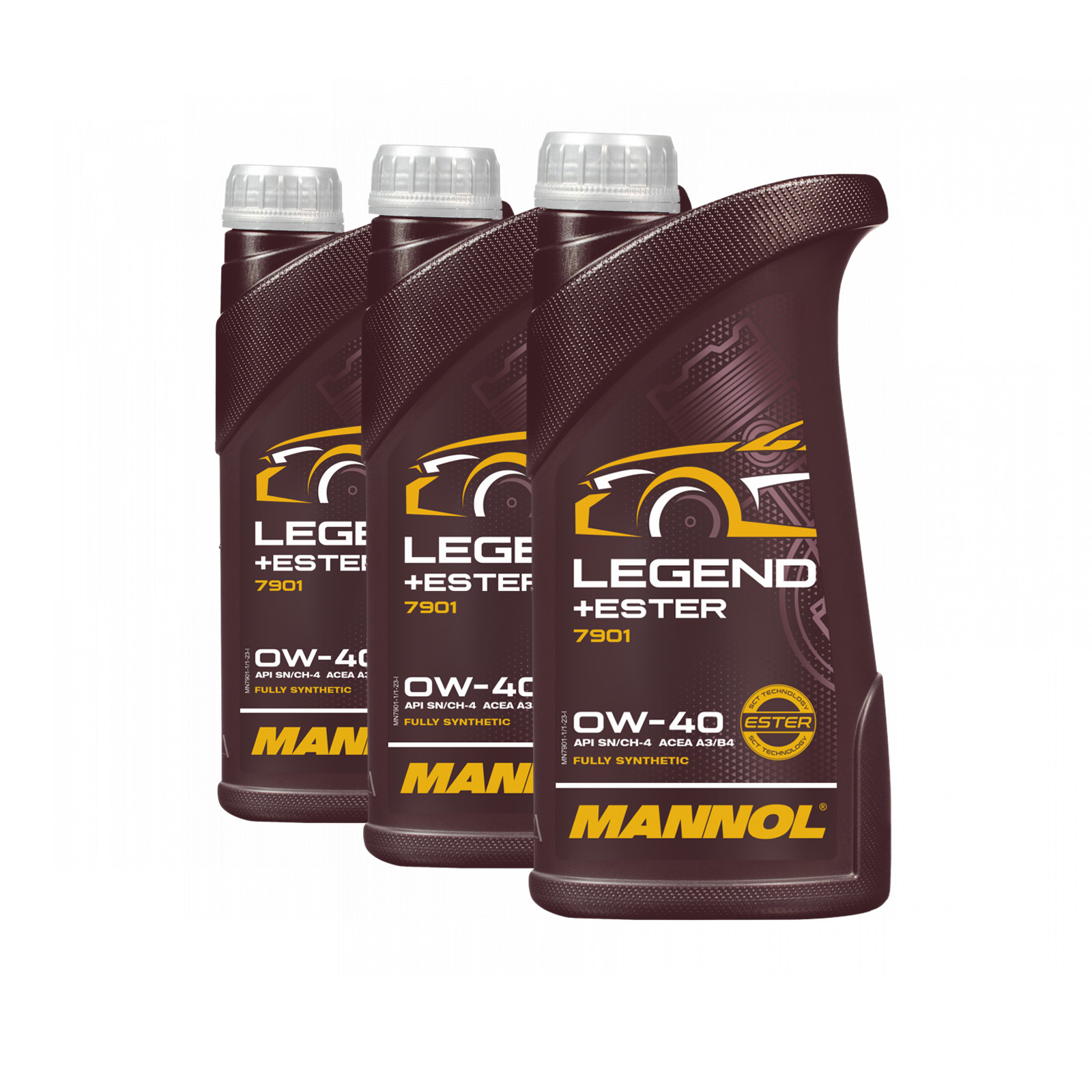 3 Liter (3x1) MANNOL Legend Ester 0W-40 7901 SN/CH-4 ACEA A3/B4 Motoröl