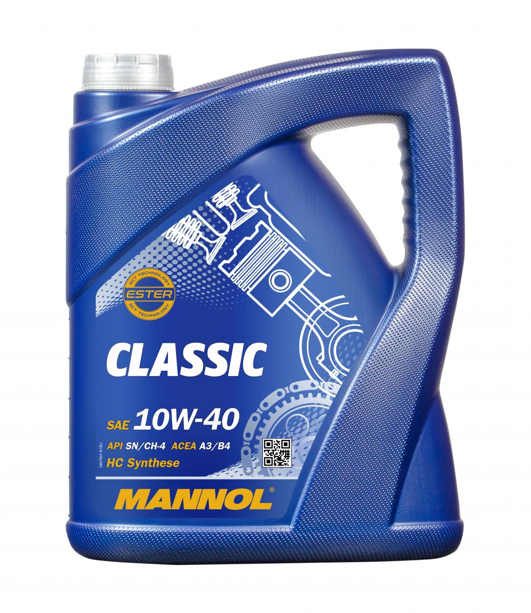 10 Liter (2x5) MANNOL Classic 10W-40 API SN/CH-4 Motoröl 10W40 4036021504209