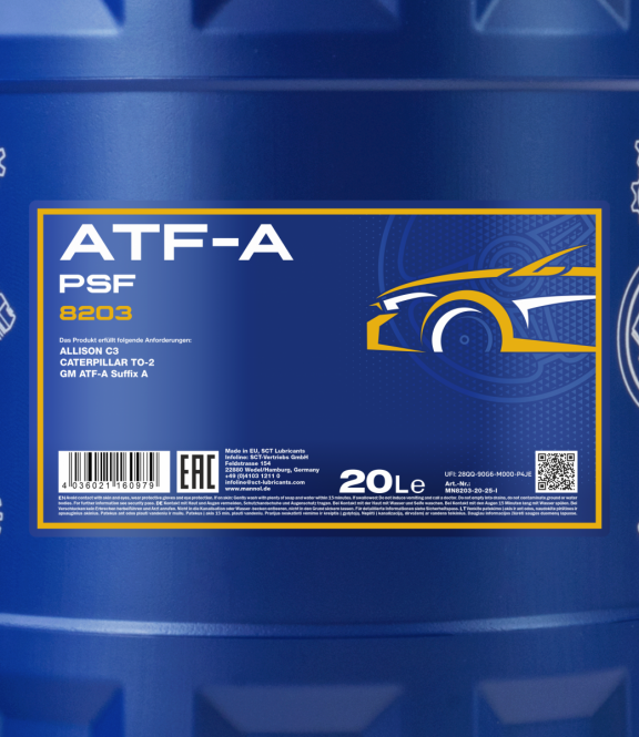 40 Liter MANNOL ATF-A Automatic Fluid Getriebeöl Automatikgetriebe Öl