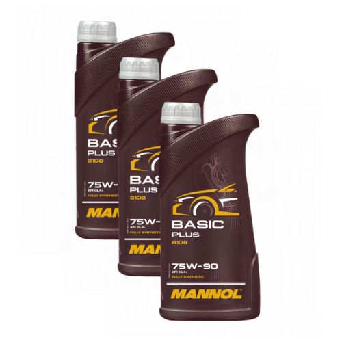 3 Liter (3x1) MANNOL Basic Plus 75W-90 API GL 4+ Getriebeöl 75W90 Öl