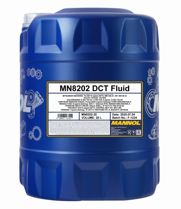 20 Liter MANNOL DSG Getriebeöl Doppelkupplung Getriebe Öl DCT Fluid 1x Ablasshahn
