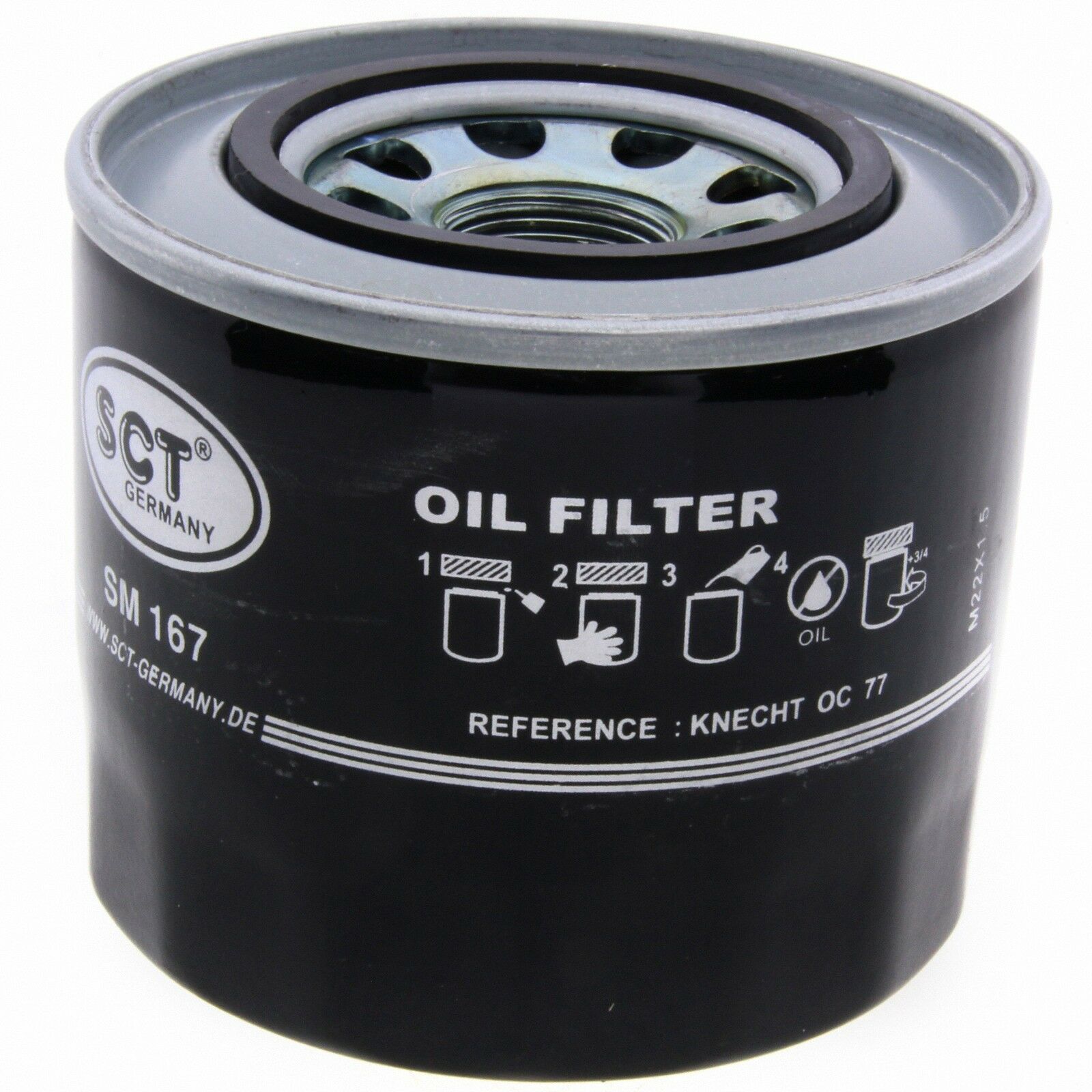SCT Ölfilter SM167 Filter Motorfilter Servicefilter Anschraubfilter passend für Honda