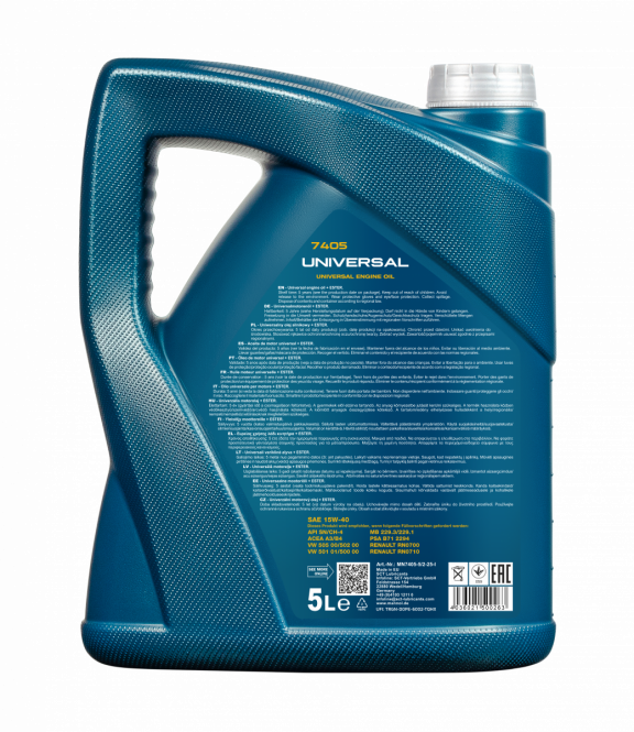 10 Liter (2x5) MANNOL Universal 15W-40 API SN/CH-4 Motoröl 15W40 4036021500263