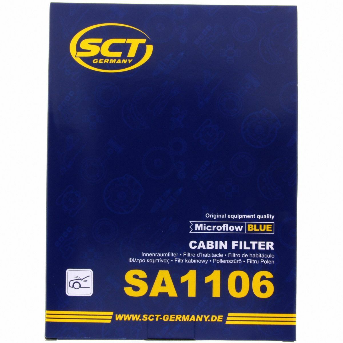SCT Innenraumfilter Luftfilter SA 1106 Pollenfilter Luft Filter passend für Audi Seat Skoda VW VAG