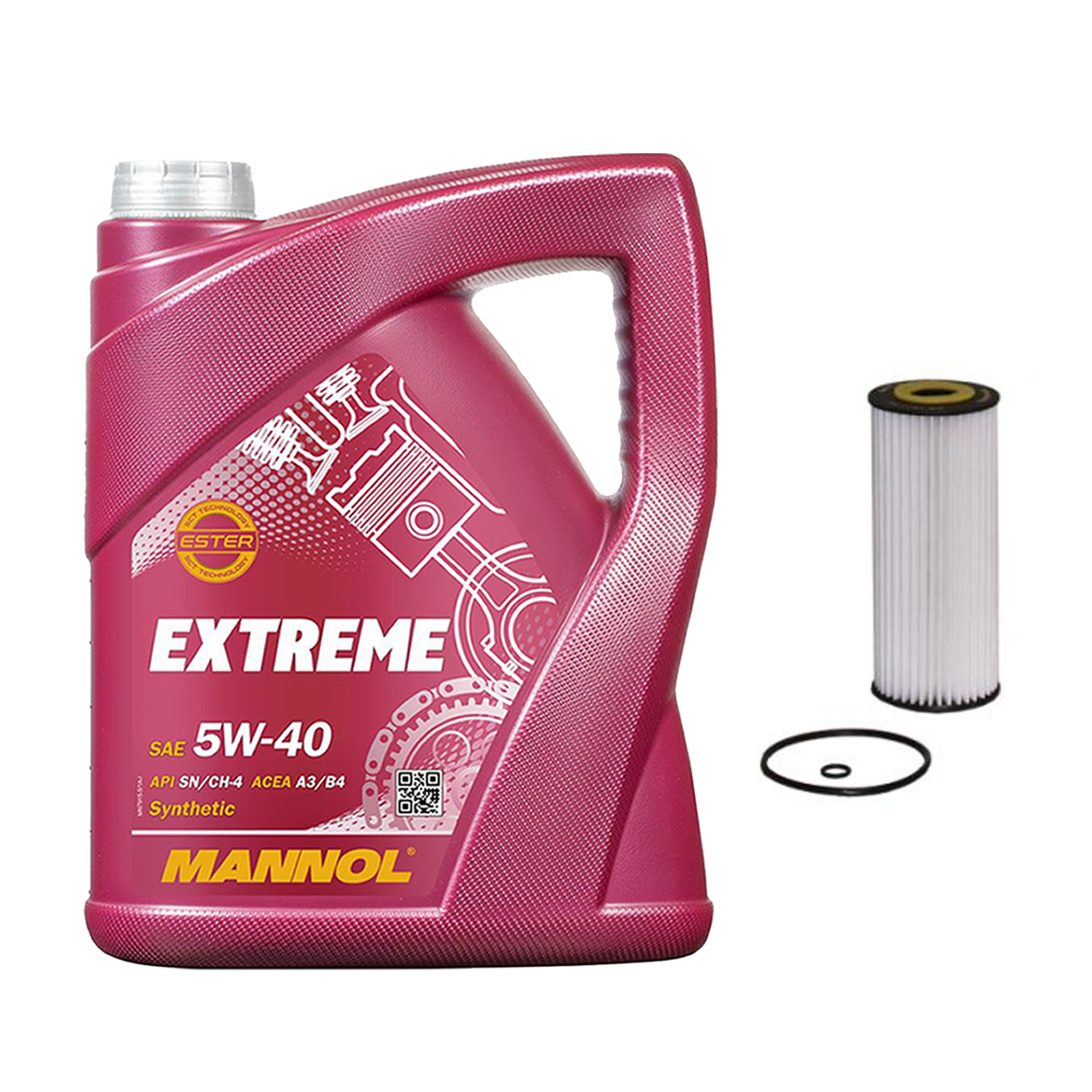 Inspektionskit MANNOL Extreme 5W-40 für Skoda Octavia 1.9 Tdi Sdi Combi 4x4