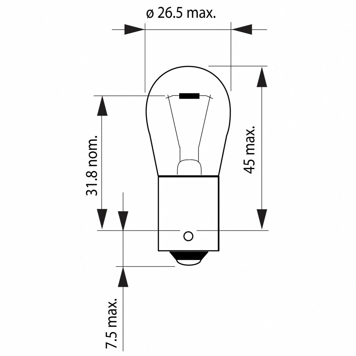 P21W OSRAM Original Line Autolampe Leuchte 7506-02B DUO Box 2 Stück