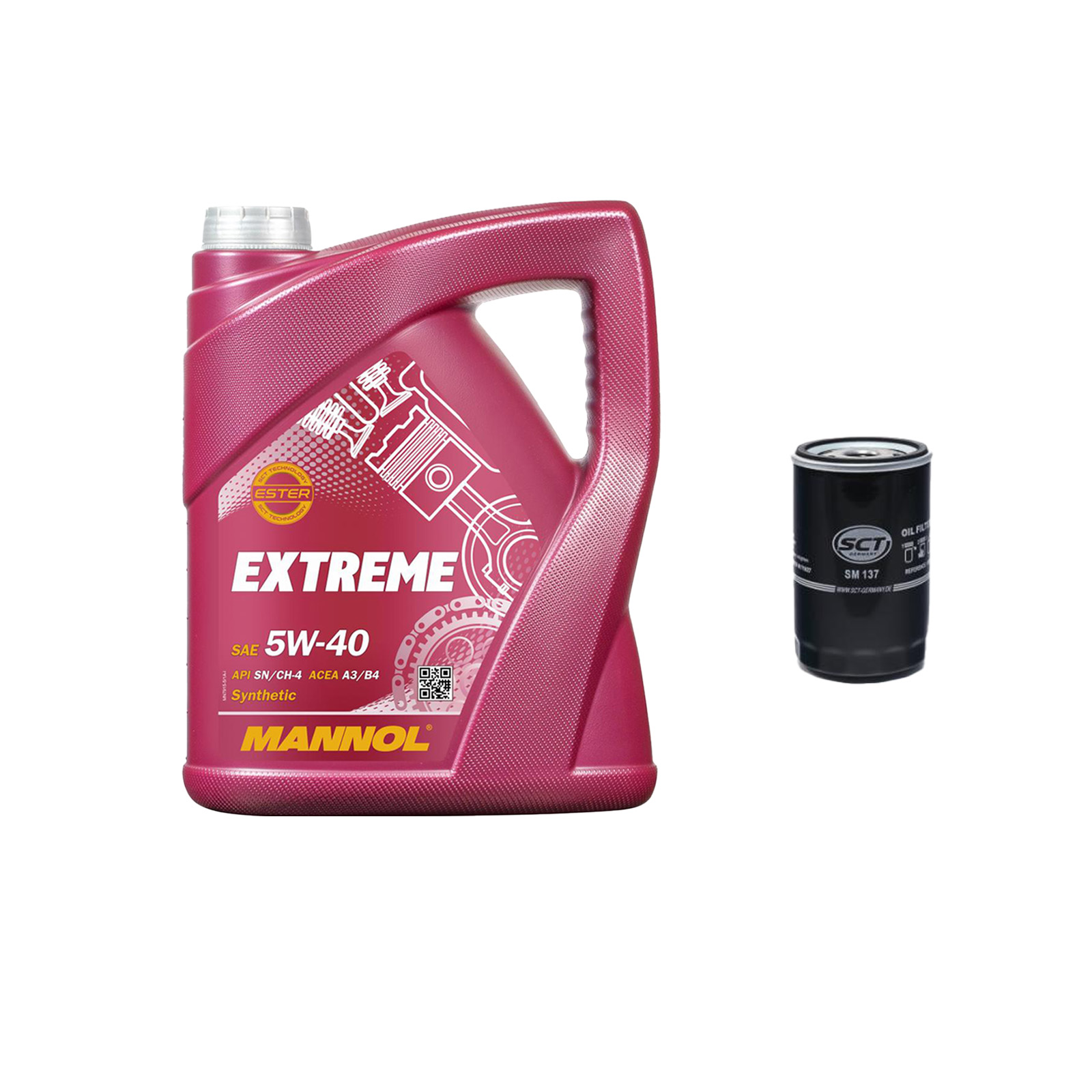 Inspektionskit MANNOL Extreme 5W-40 für Ford Escort Vi 1.6i 16v Kombi Scorpio