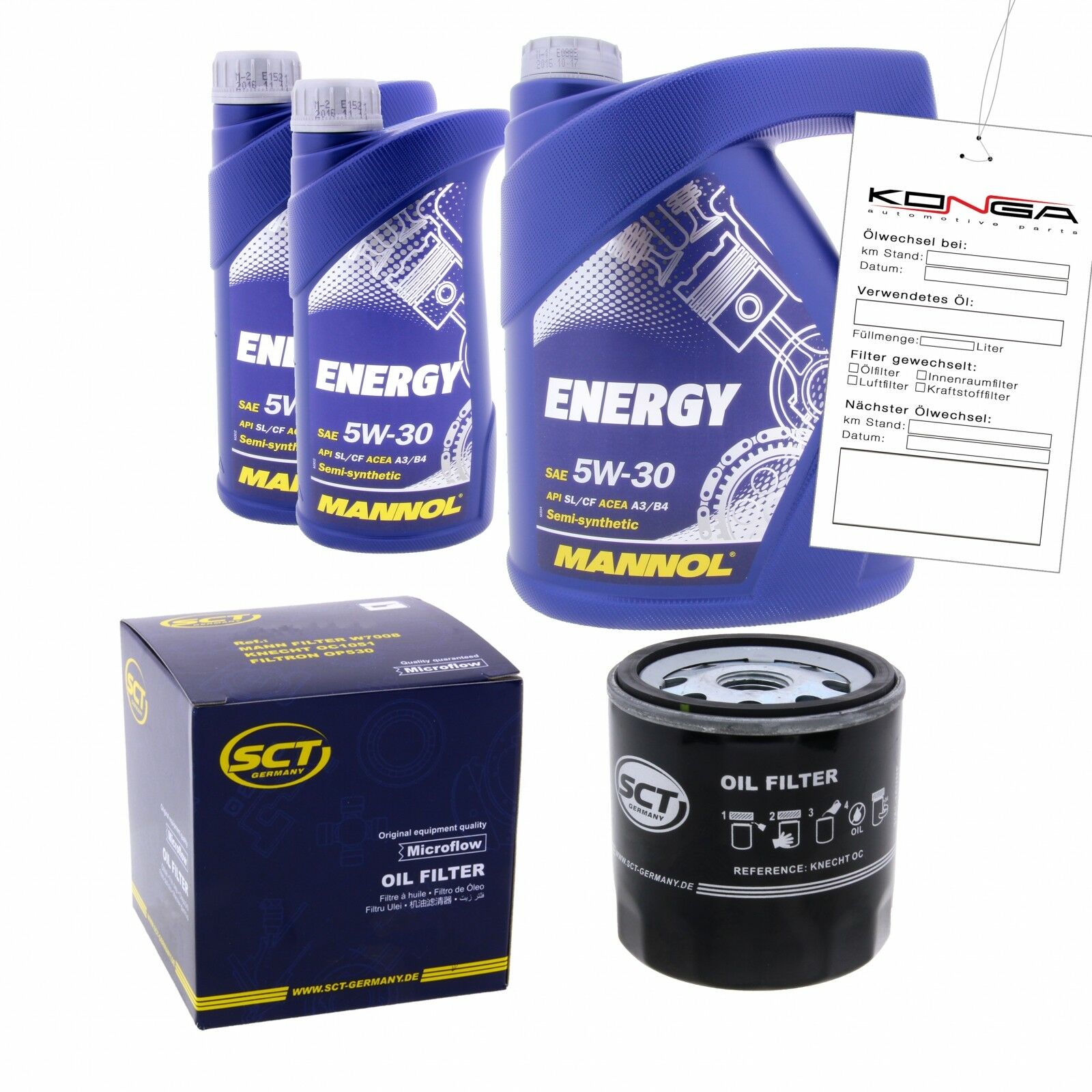 Inspektionskit MANNOL Energy 5W-30 für Toyota Land Cruiser 100 4.7 Hilux Ii