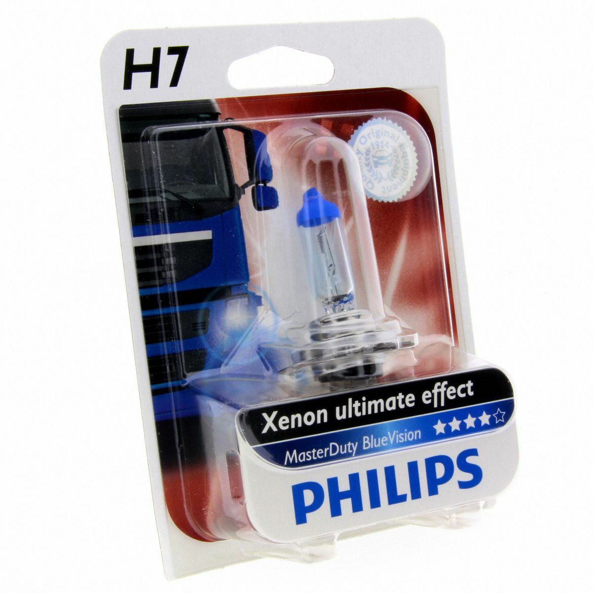 H7 Philips MasterDuty BlueVision bis zu 4000K 24V 13972MDBV LKW Blister 1 Stück