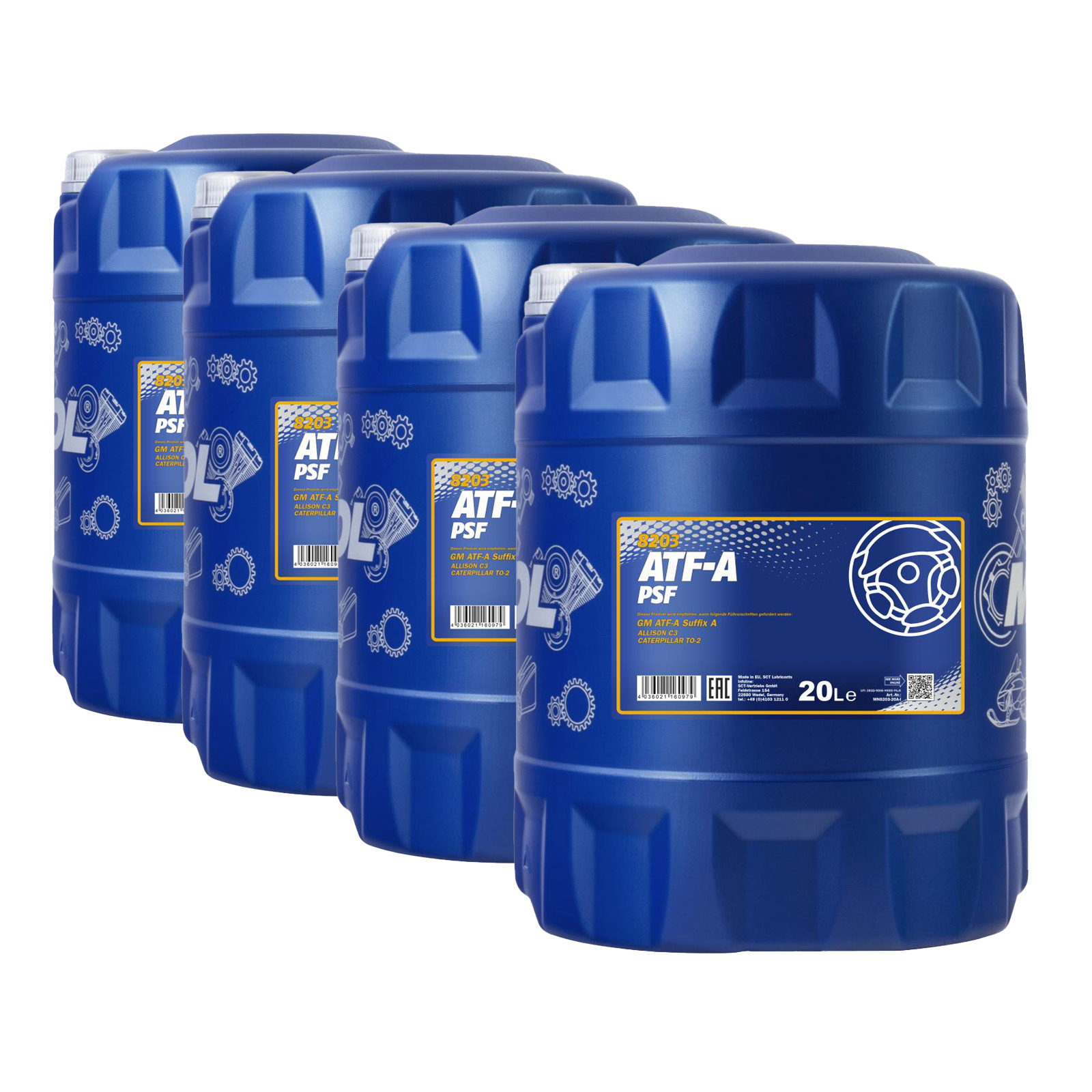 80 Liter MANNOL ATF-A Automatic Fluid Getriebeöl Automatikgetriebe Öl