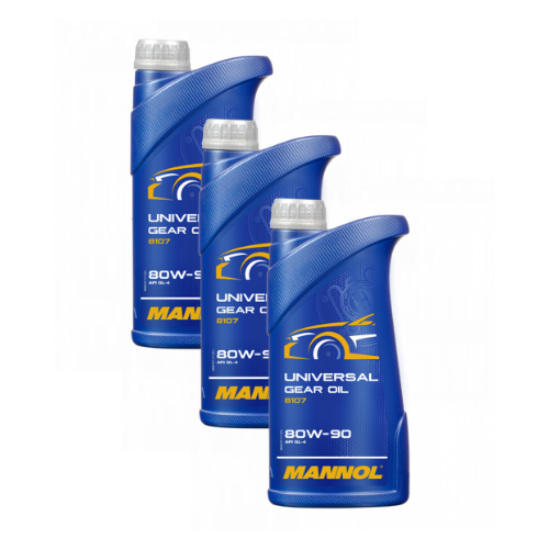 3 Liter (3x1) MANNOL Universal Getriebeöl 80W-90 API GL 4 80W90 Getriebe Öl