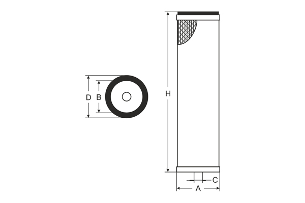 Luftfilter Fahrzeugfilter SB2133 Motorluftfilter Luft Filter passend für Mercedes SCT