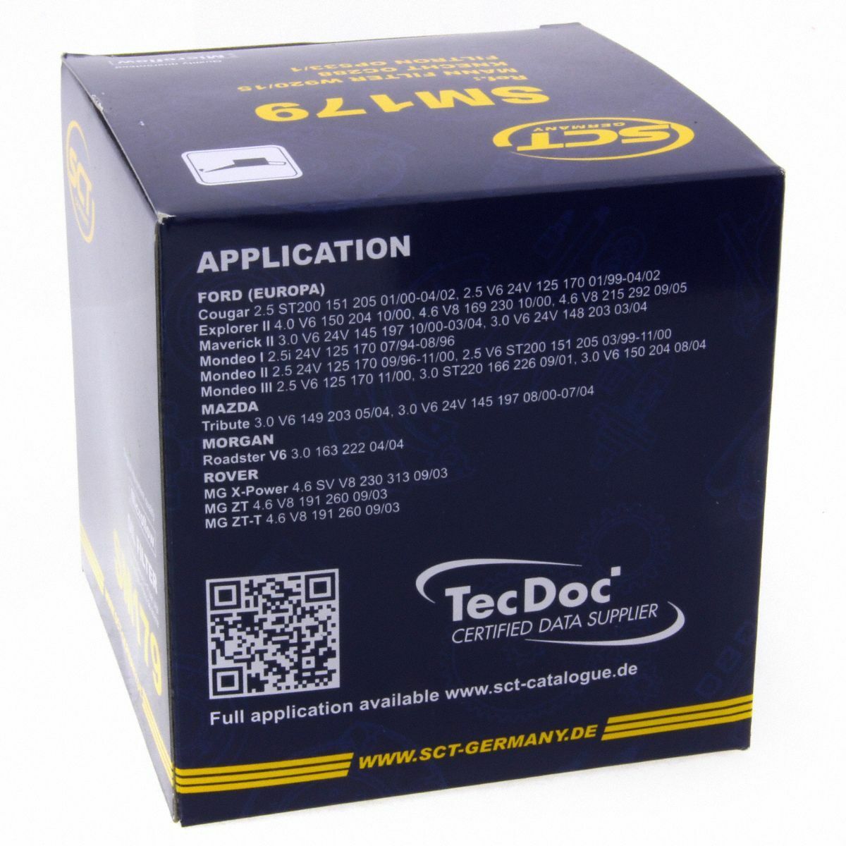 SCT Ölfilter SM179 Motorfilter Servicefilter Anschraubfilter Chrysler 300 C Ford Mazda MG