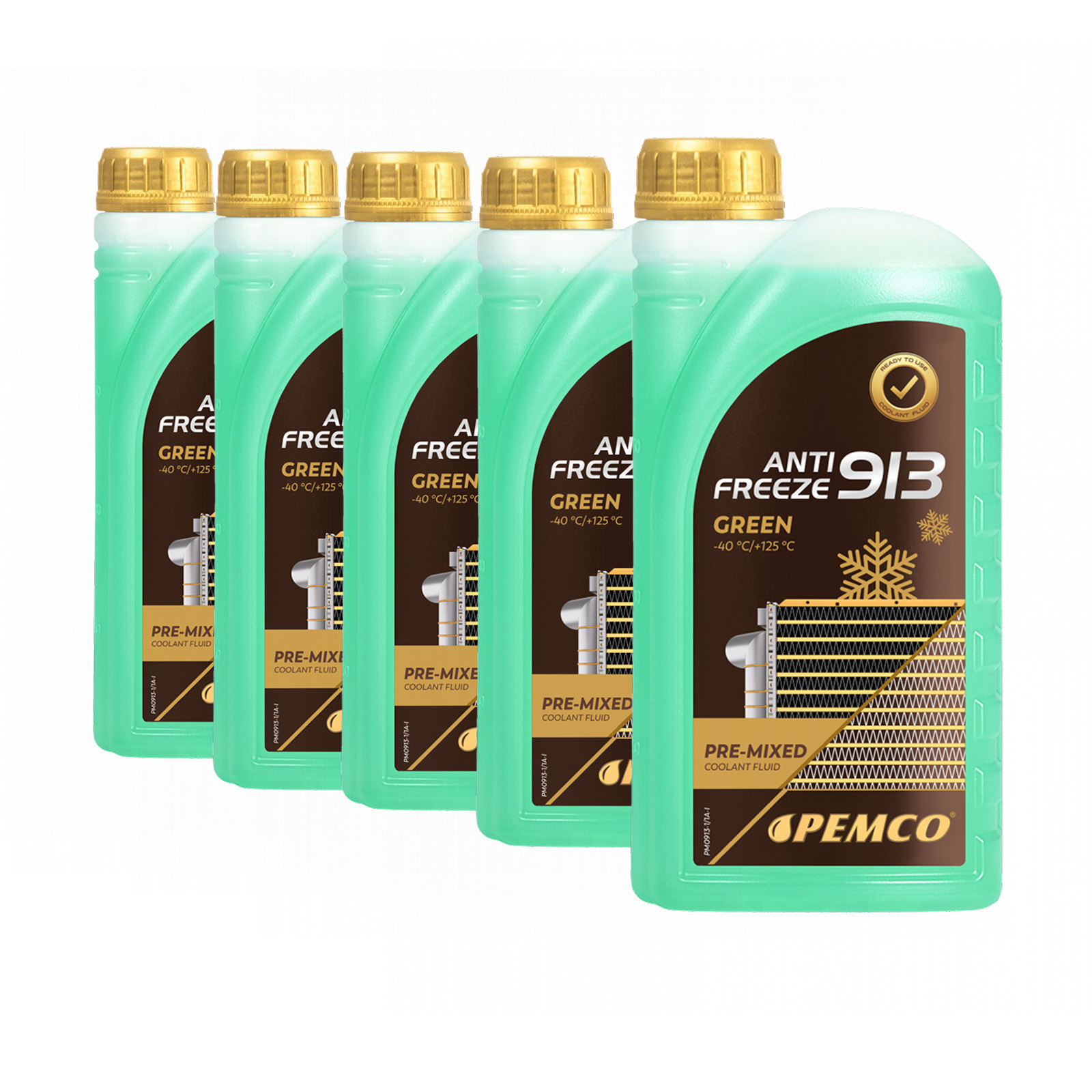 5 Liter (5x1) PEMCO Antifreeze 913 (-40 °C) Kühlerfrostschutz G13 Fertiggemisch 5 Liter (5x1) PEMCO Antifreeze 913 (-40 °C) Kühlerfrostschutz G13 Fertiggemisch