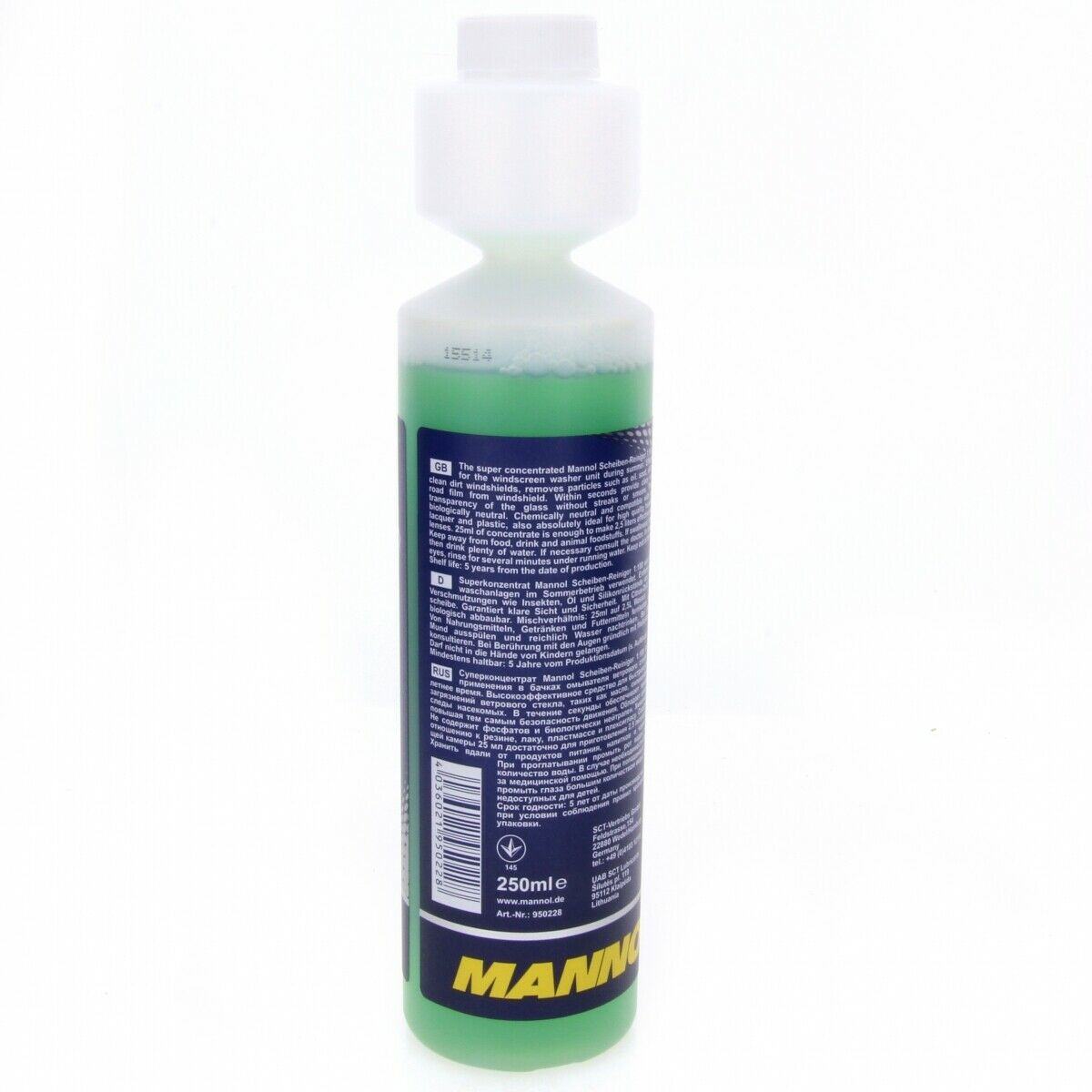 250ml MANNOL 5022 Scheiben Reiniger 1:100 Reinigung Konzentrat