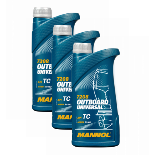 3 Liter (3x1) MANNOL Outboard Universal API TC Motoröl Außenbordmotoröl