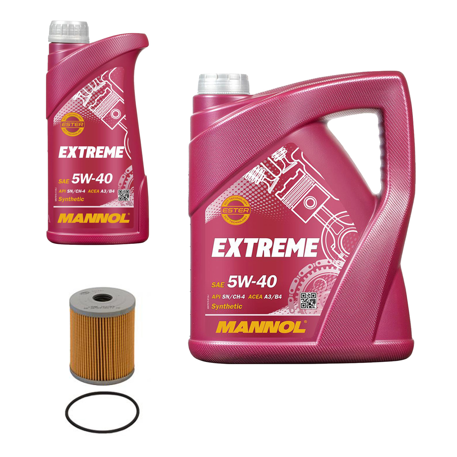 Inspektionskit MANNOL Extreme 5W-40 für Ford Galaxy 2.8i V6 4x4 Set1