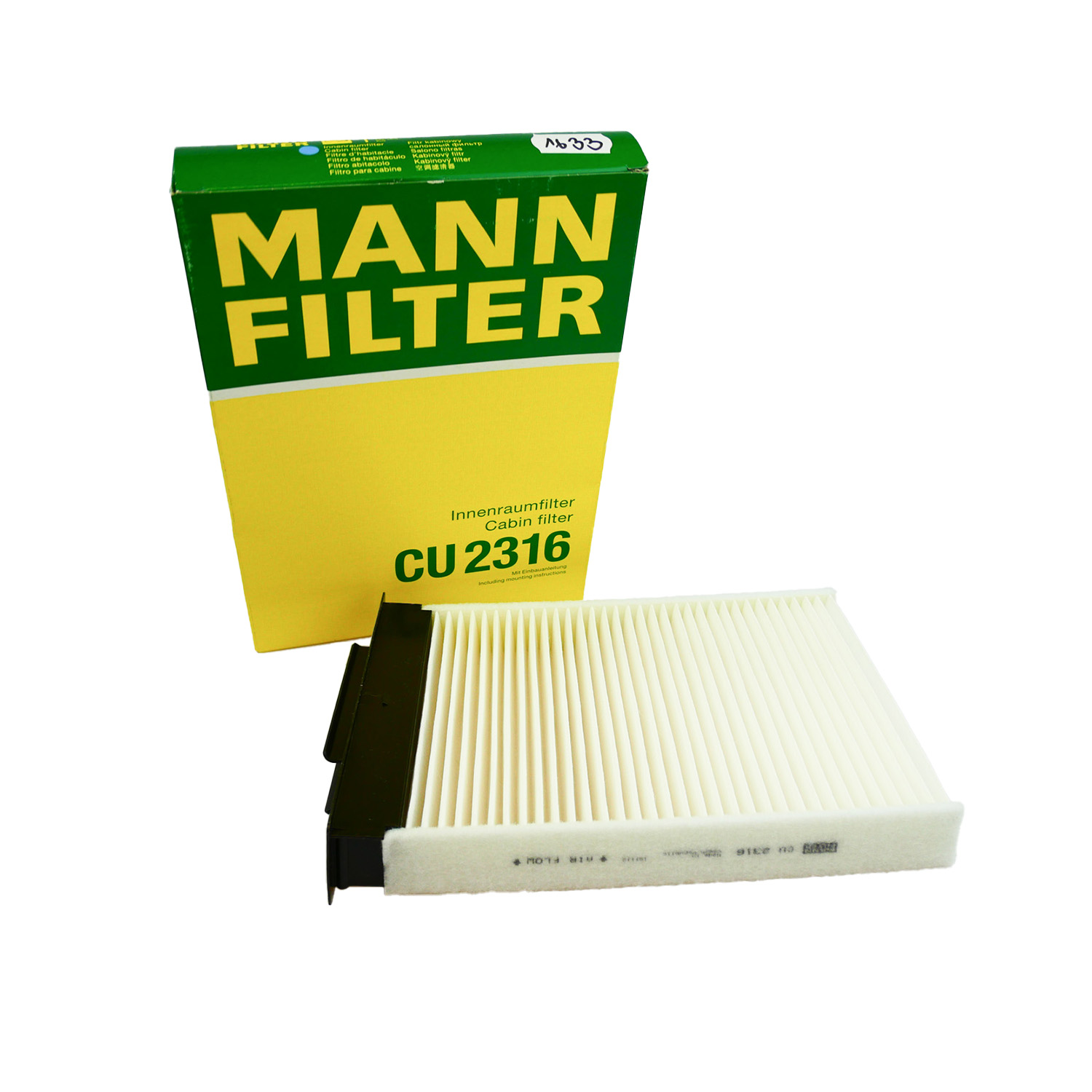 MANN Innenraumfilter CU2316 Filter passend für Renault Megane Megane Coupé-Cabriolet
