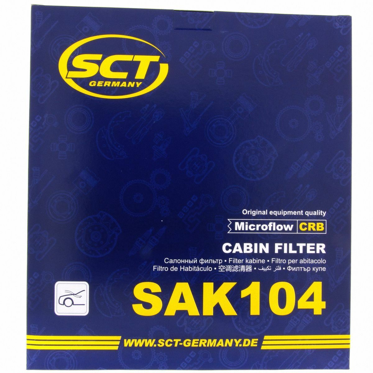 SCT Innenraumfilter mit Aktivkohle SAK 104 Luft Filter Opel GM
