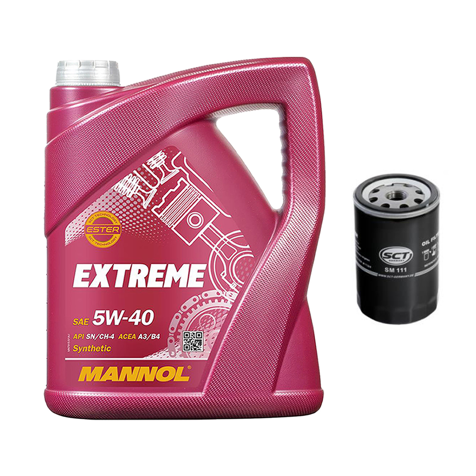 Inspektionskit MANNOL Extreme 5W-40 für Vw Golf Plus 1.6 Bi-fuel Vi Sharan