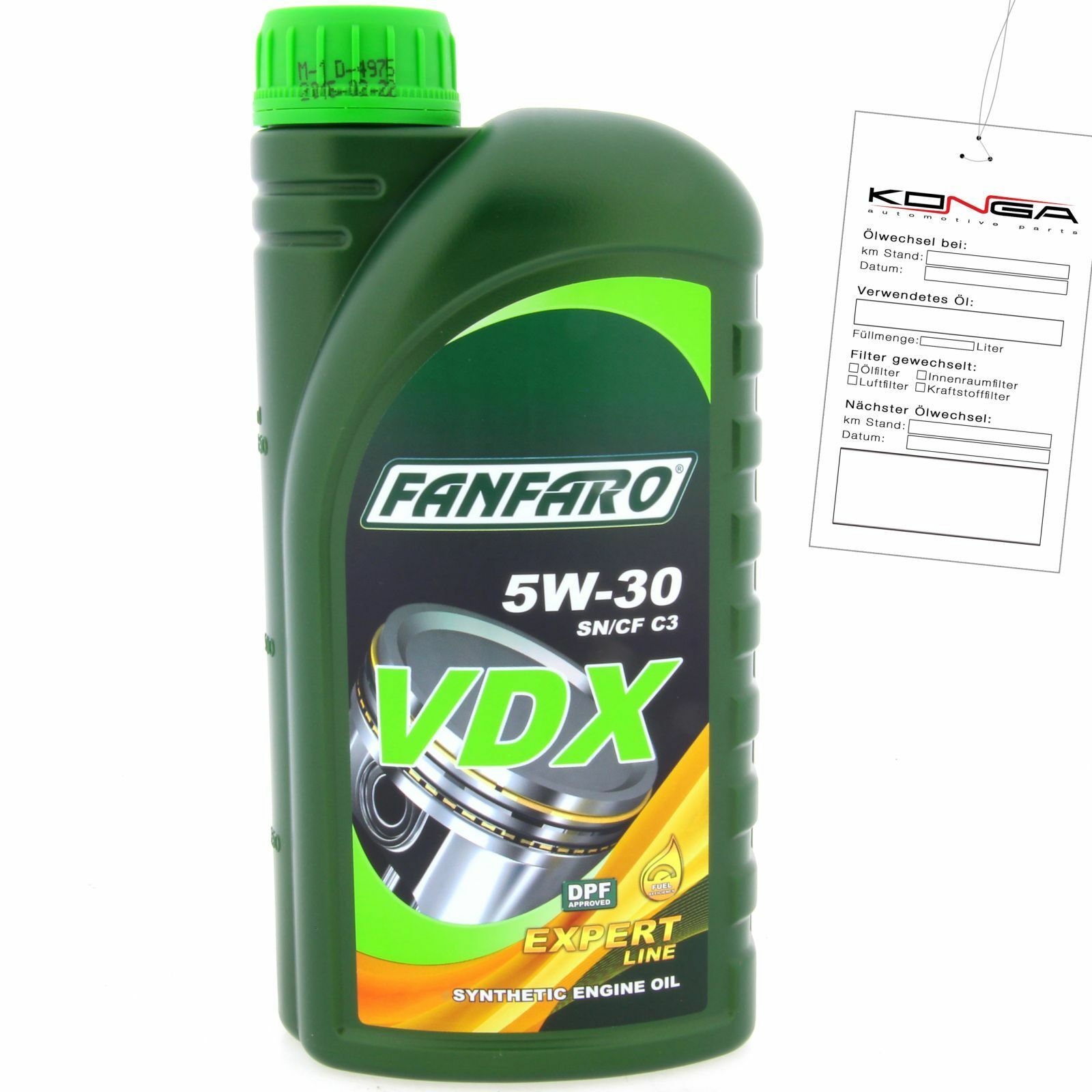 1 Liter FANFARO VDX 5W-30 Motoröl C3 passend für VW 502.00 BMW LL-04 MB 229.51 GM Dexos2