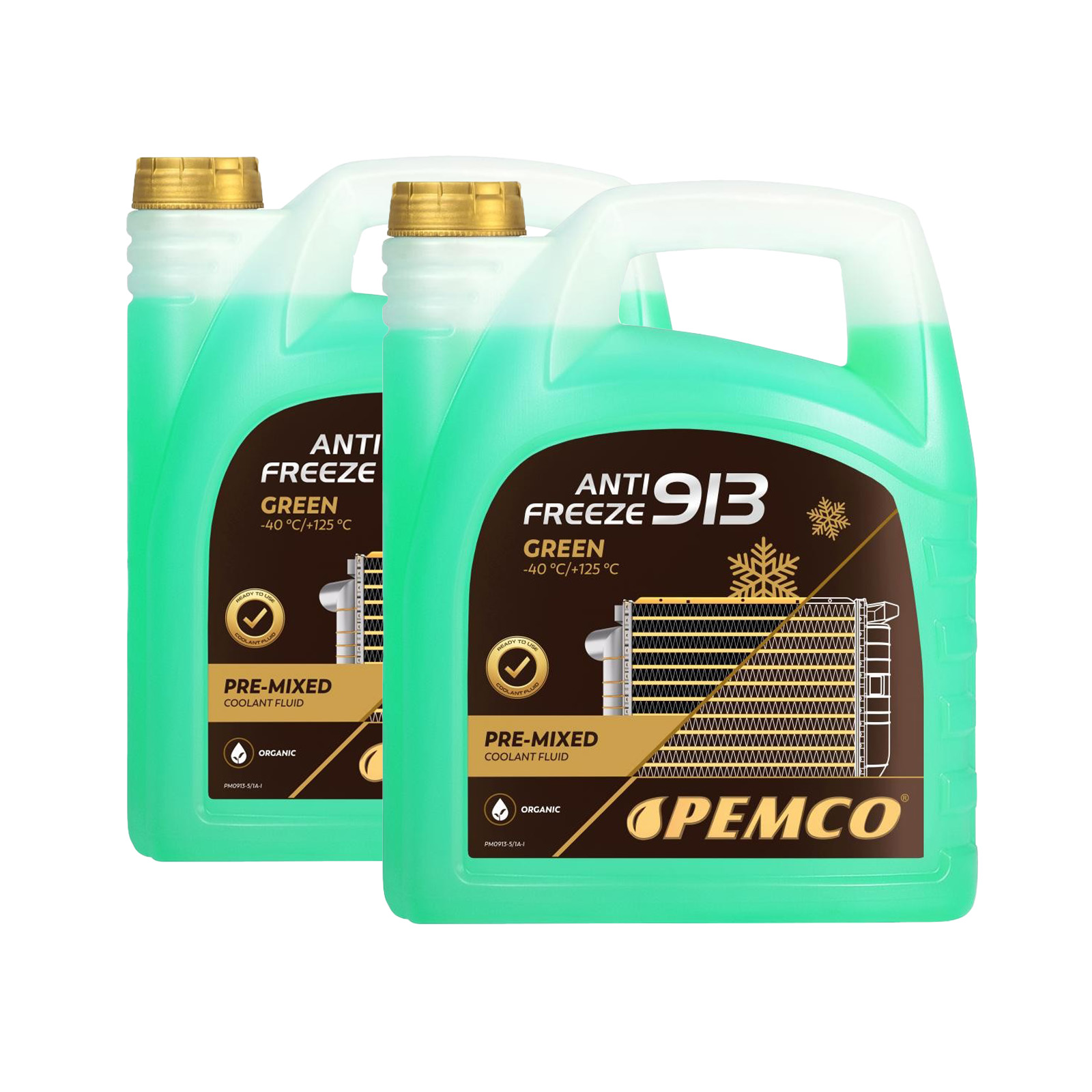 10 Liter (2x5) PEMCO Antifreeze 913 (-40 °C) Kühlerfrostschutz G13 Fertiggemisch