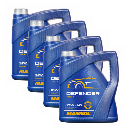 16 L (4x4) MANNOL 7507 Motoröl Defender 10W-40 passend für VW 505.00 MB 229.1 ACEA A3/B3 API SN