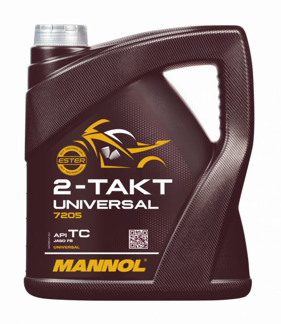 4 Liter MANNOL 2-Takt Universal 7205 API TC JASO FB ISO L-EGB Motorradöl