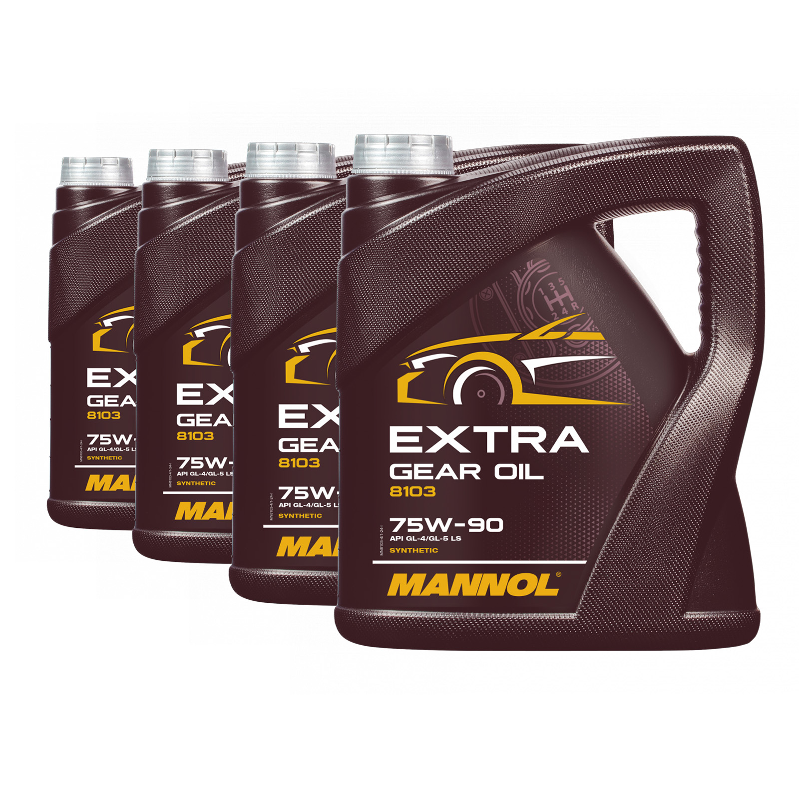 16 Liter (4x4) MANNOL Extra Getriebeöl 75W-90 API GL-4/GL-5 LS MN8103