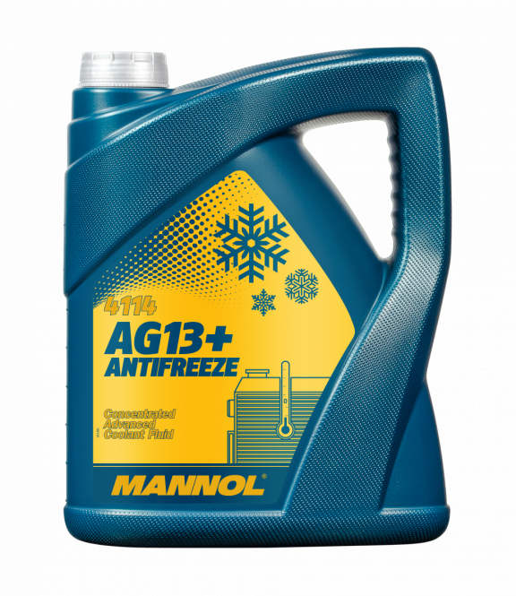 5 Liter MANNOL AG13+ Kühlflüssigkeit Advanced Antifreeze Konzentrat gelb G13+
