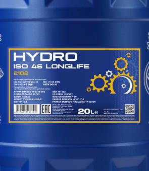 20 Liter MANNOL Schmierstoff Hydro ISO 46 Hydrauliköl HLP 46 DIN 51524