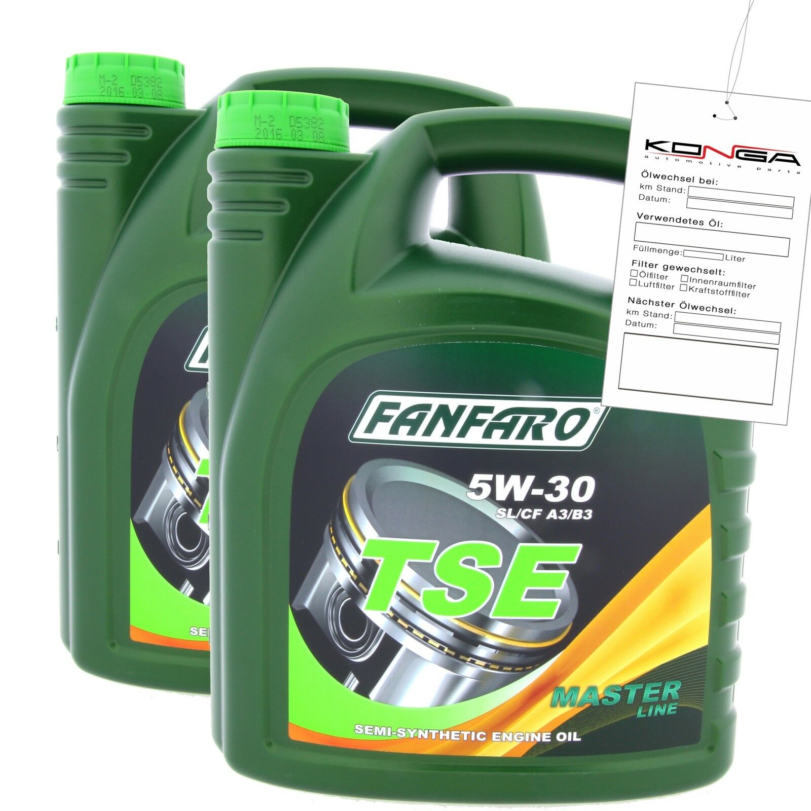 8 Liter FANFARO TSE 5W-30 SN CH-4 Motoröl A3 B3 MB 229.1 passend für VW 502.00 505.00