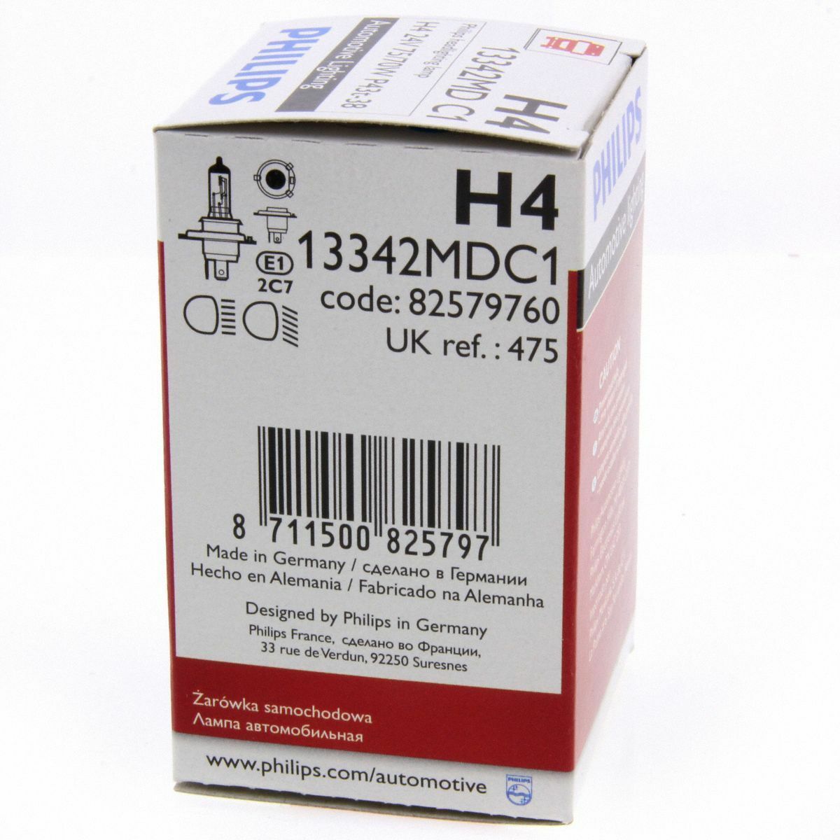 2x H4 Philips MasterDuty 2x Longlife LKW 24V Halogenlampe 13342MD Box Set