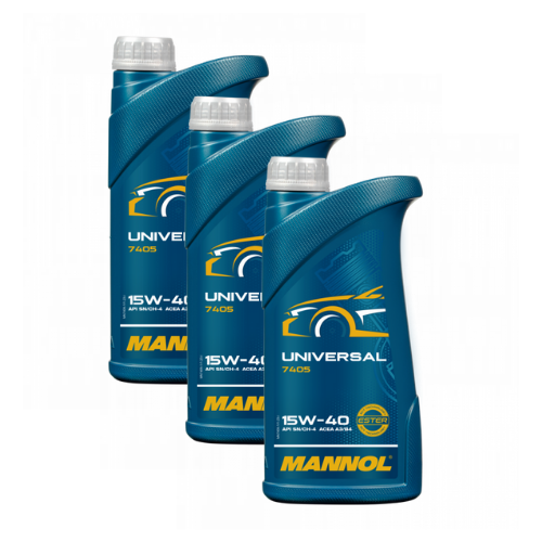 3 Liter (3x1) MANNOL Universal 15W-40 API SN CH-4 Motoröl 15W40 4036021100258