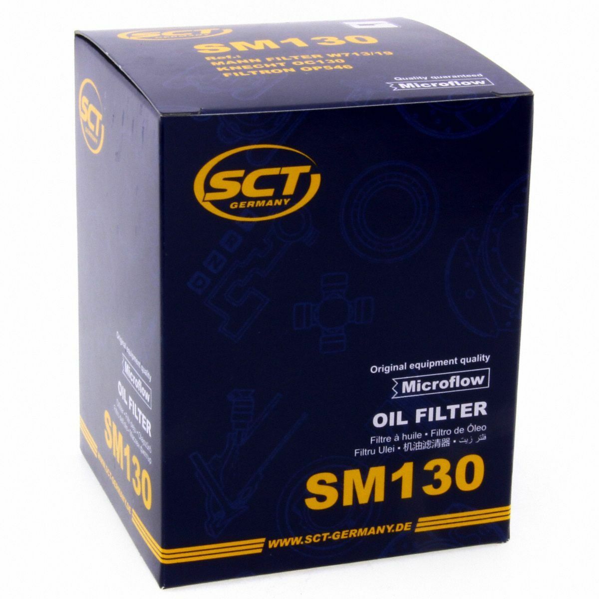 SCT Ölfilter SM130 Filter Motorfilter Servicefilter Anschraubfilter passend für Alfa Romeo Autobianchi Fiat Lancia Seat