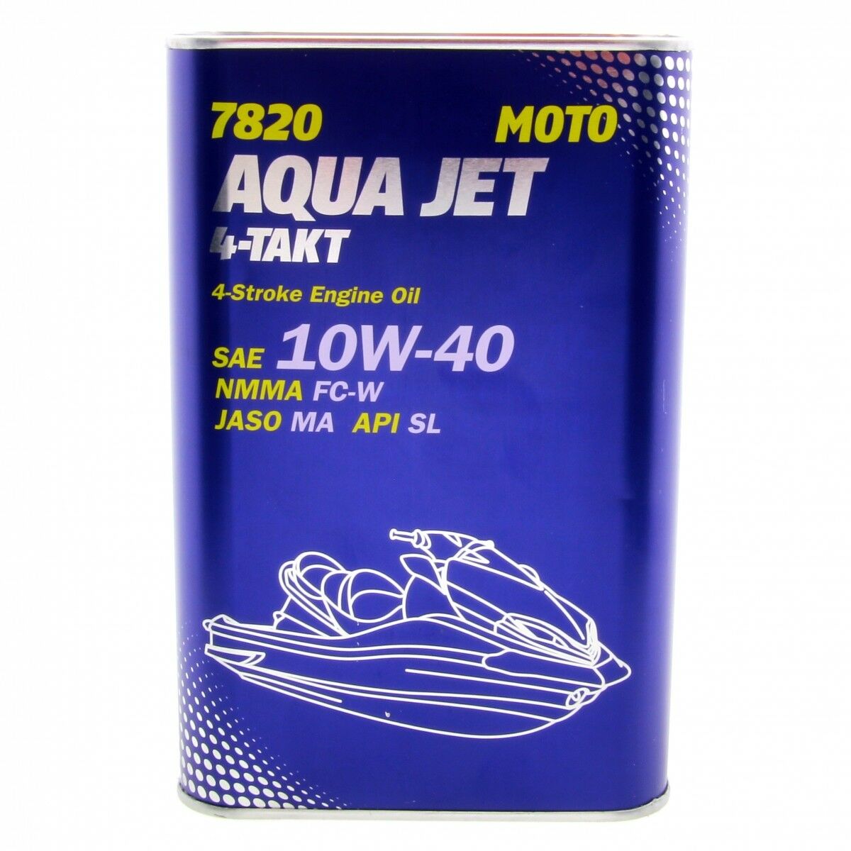 10 Liter (10x1) MANNOL 7820 Aqua Jet 4-Takt 10W-40 API SL Motoröl 10W40